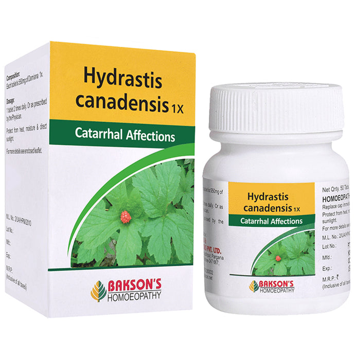 Bakson's Homeopathy Hydrastis Canadensis 1X - Classic Derma