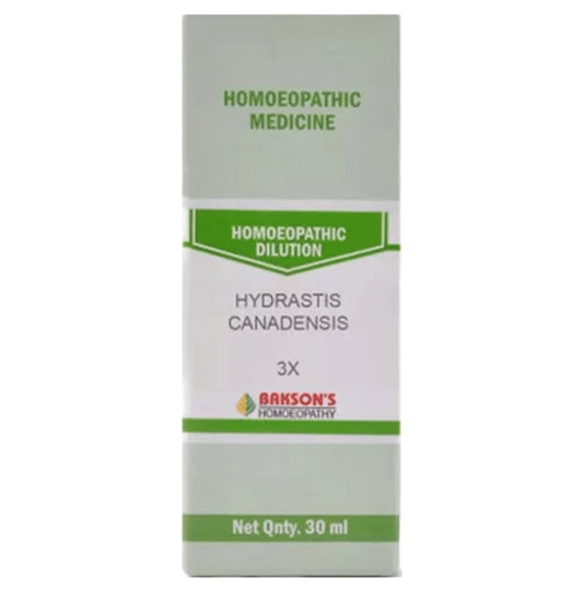 Bakson's Homeopathy Hydrastis Canadensis Dilution 3X - Classic Derma