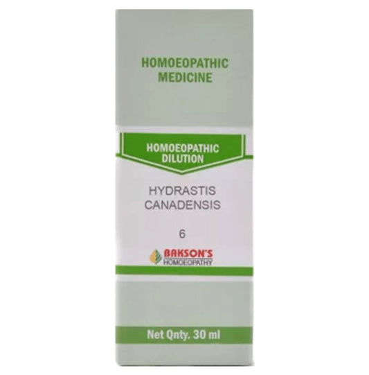 Bakson's Homeopathy Hydrastis Canadensis Dilution 6 CH - Classic Derma