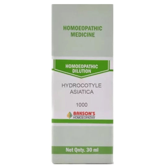 Bakson's Homeopathy Hydrocotyle Asiatica Dilution 1000 CH - Classic Derma