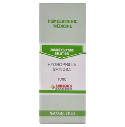 Bakson's Homeopathy Hygrophilla Spinosa Dilution 1000 CH - Classic Derma
