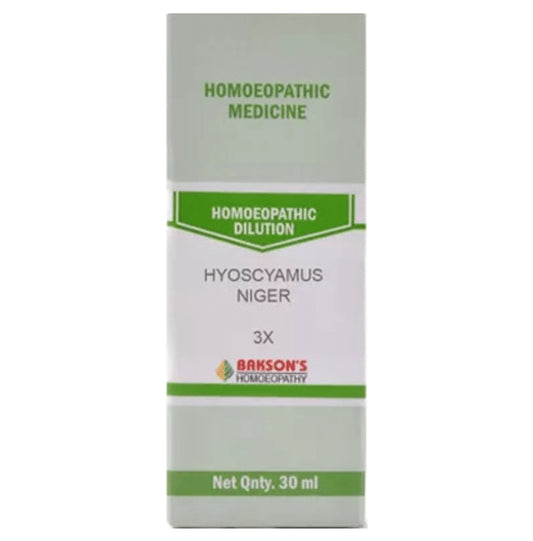 Bakson's Homeopathy Hyoscyamus Niger Dilution 3X - Classic Derma