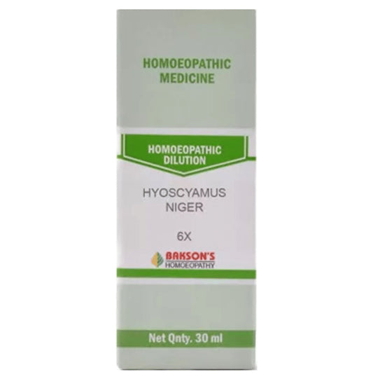 Bakson's Homeopathy Hyoscyamus Niger Dilution 6X - Classic Derma
