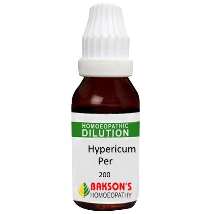 Bakson's Homeopathy Hypericum Per Dilution 200 CH - Classic Derma