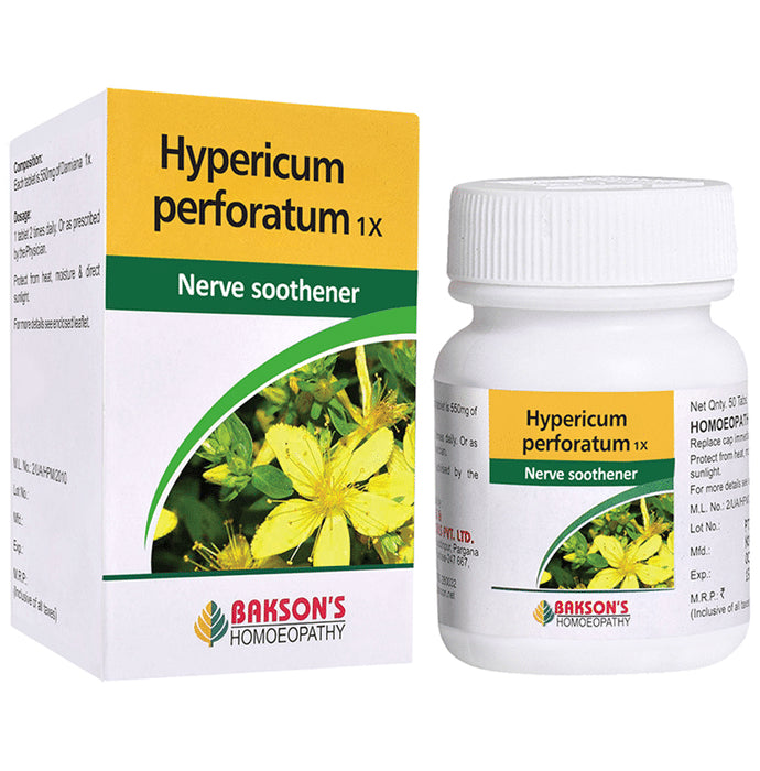 Bakson's Homeopathy Hypericum Perforatum 1X - Classic Derma