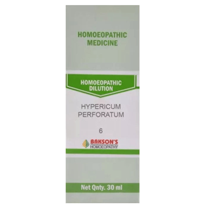Bakson's Homeopathy Hypericum Perforatum Dilution 6 CH - Classic Derma