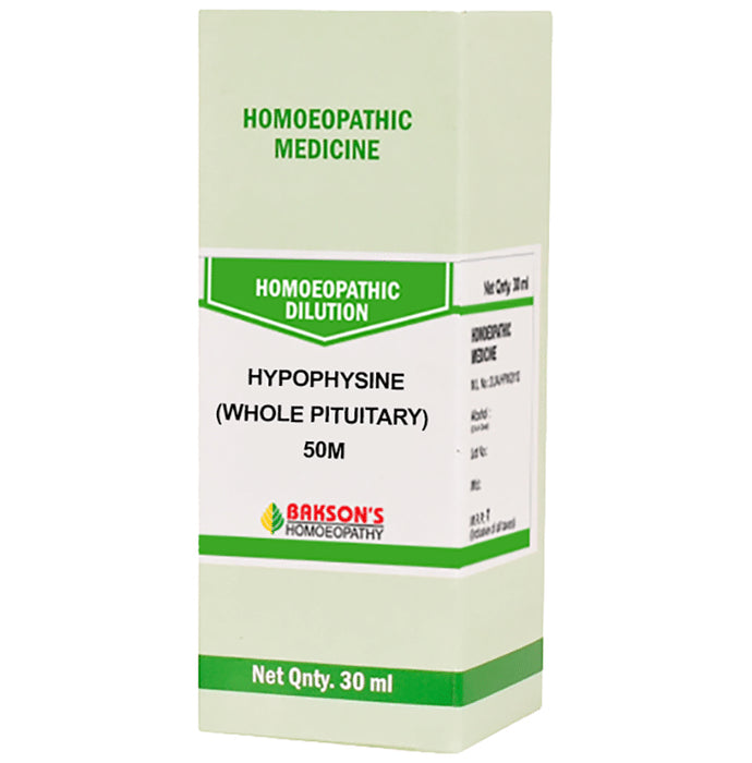 Bakson's Homeopathy Hypophysine (Whole Pituitary) Dilution 50M - Classic Derma