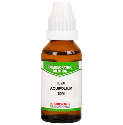 Bakson's Homeopathy Ilex Aquifolium Dilution 50M