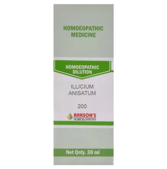 Bakson's Homeopathy Illicium Anisatum Dilution 200 - Classic Derma