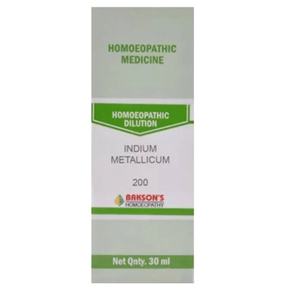 Bakson's Homeopathy Indium Metallicum Dilution 200 - Classic Derma