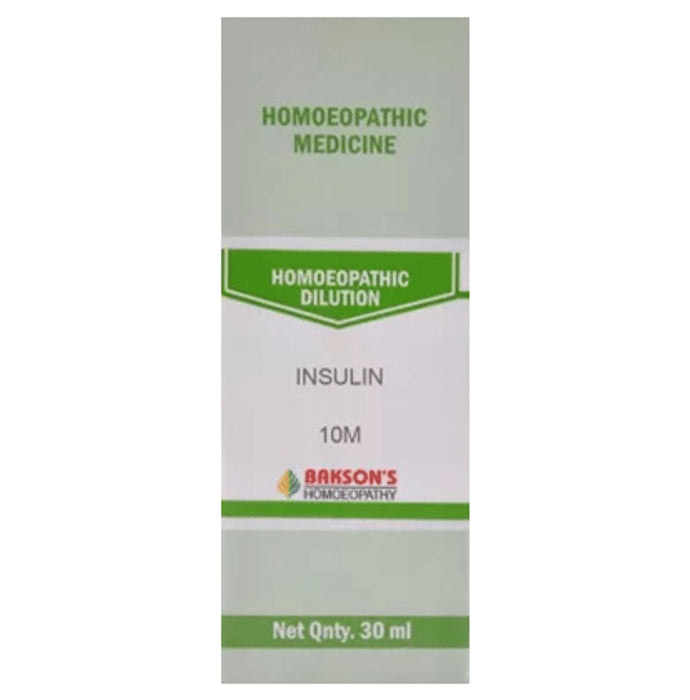 Bakson's Homeopathy Insulin Dilution 10M - Classic Derma