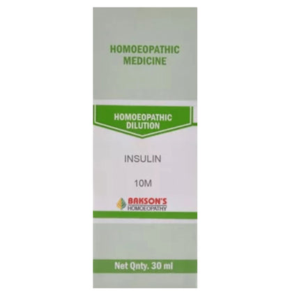 Bakson's Homeopathy Insulin Dilution 10M - Classic Derma
