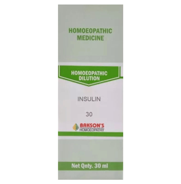 Bakson's Homeopathy Insulin Dilution 30 - Classic Derma