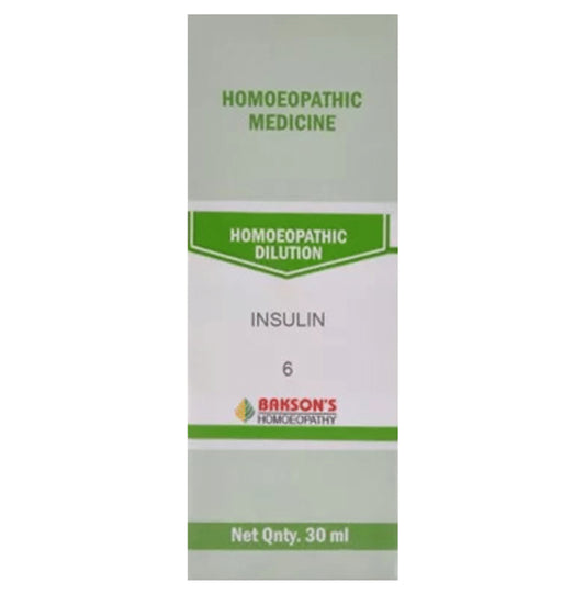 Bakson's Homeopathy Insulin Dilution 6 CH - Classic Derma