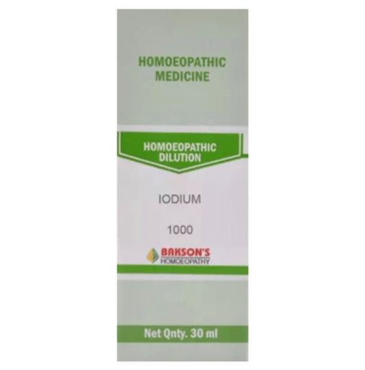 Bakson's Homeopathy Iodium Dilution 1000 CH - Classic Derma