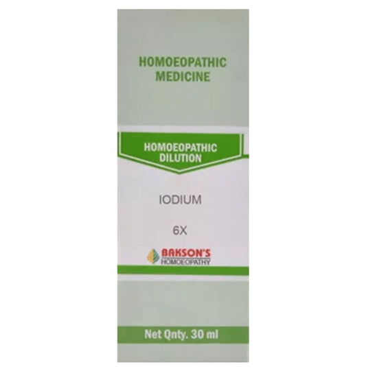 Bakson's Homeopathy Iodium Dilution 6X - Classic Derma