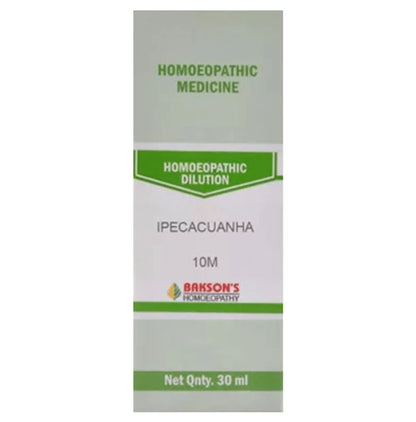 Bakson's Homeopathy Ipecacuanha Dilution 10M - Classic Derma