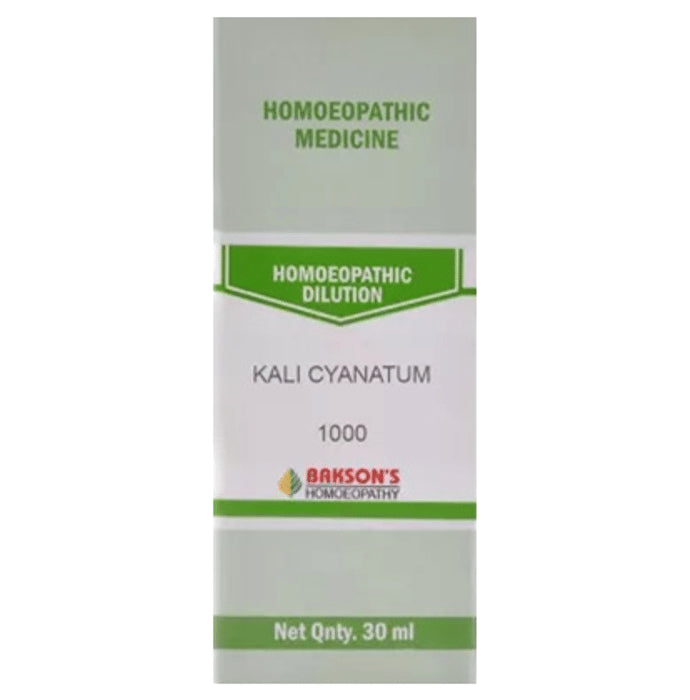 Bakson's Homeopathy Kali Cyanatum Dilution 1000 CH - Classic Derma