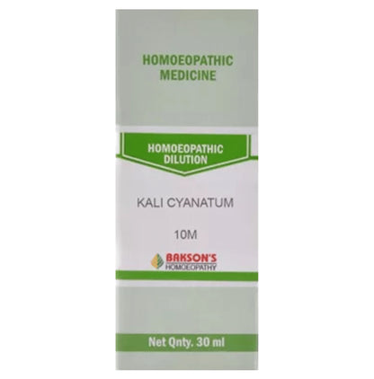 Bakson's Homeopathy Kali Cyanatum Dilution 10M - Classic Derma