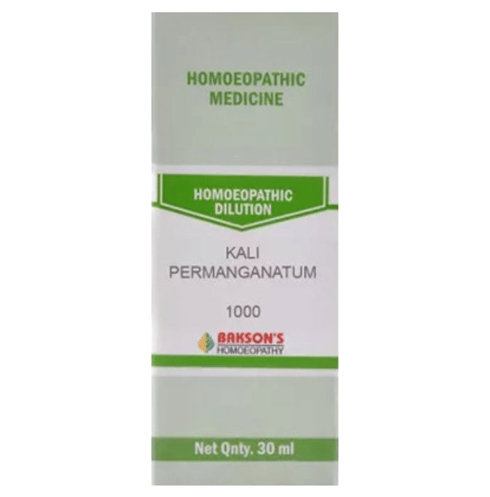 Bakson's Homeopathy Kali Permanganatum Dilution 1000 CH - Classic Derma