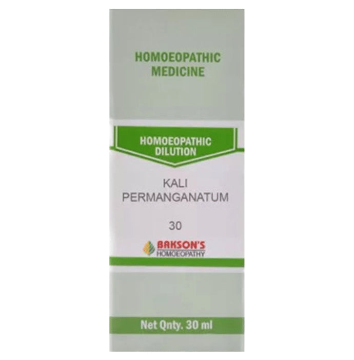 Bakson's Homeopathy Kali Permanganatum Dilution 30 - Classic Derma