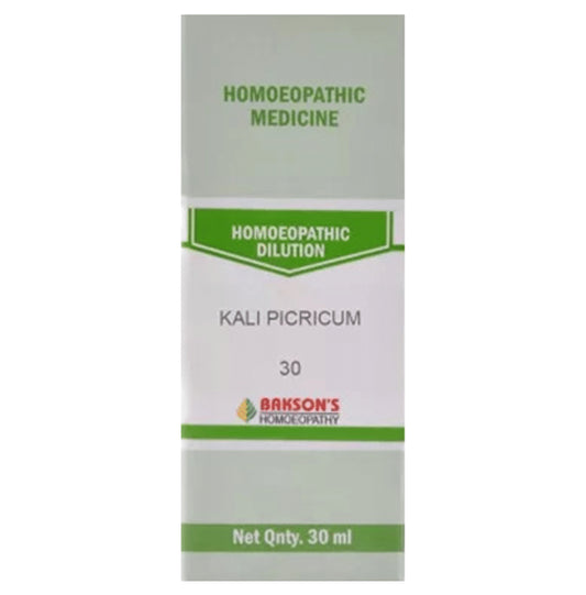 Bakson's Homeopathy Kali Picricum Dilution 30 - Classic Derma