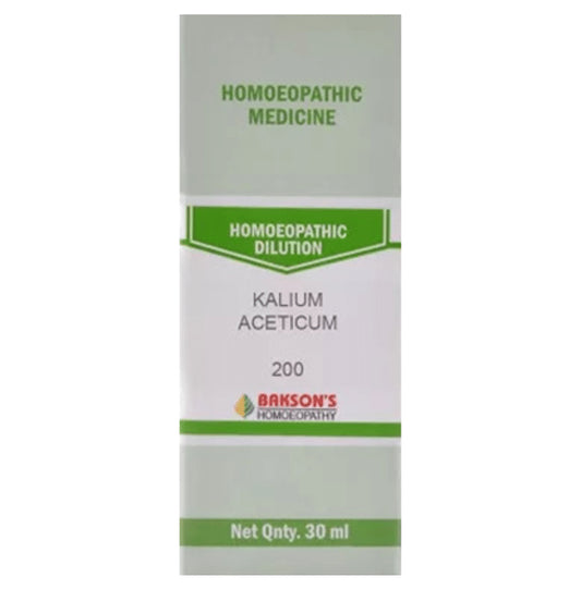 Bakson's Homeopathy Kalium Aceticum Dilution 200 - Classic Derma