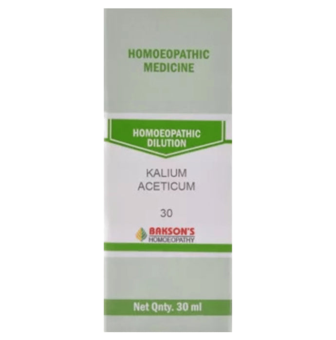 Bakson's Homeopathy Kalium Aceticum Dilution 30 - Classic Derma