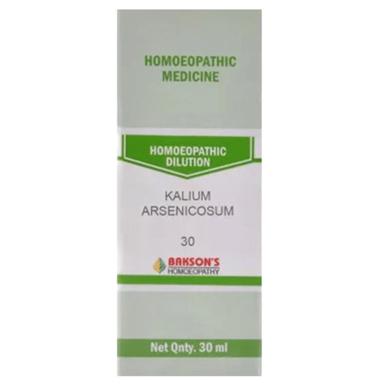 Bakson's Homeopathy Kalium Arsenicosum Dilution 30 - Classic Derma