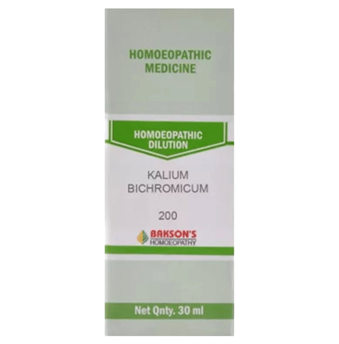 Bakson's Homeopathy Kalium Bichromicum Dilution 200 - Classic Derma