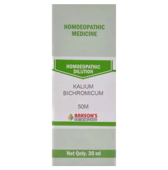Bakson's Homeopathy Kalium Bichromicum Dilution 50M - Classic Derma