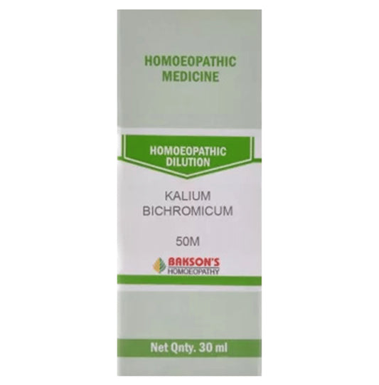 Bakson's Homeopathy Kalium Bichromicum Dilution 50M - Classic Derma