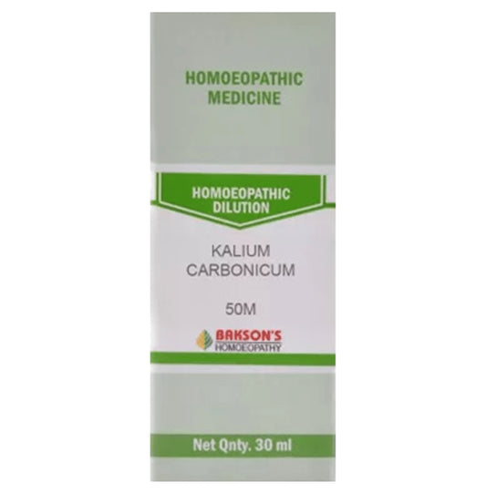 Bakson's Homeopathy Kalium Carbonicum Dilution 50M - Classic Derma