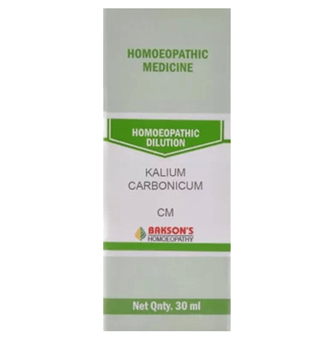 Bakson's Homeopathy Kalium Carbonicum Dilution CM - Classic Derma