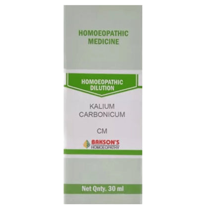 Bakson's Homeopathy Kalium Carbonicum Dilution CM - Classic Derma