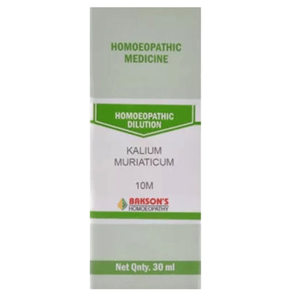 Bakson's Homeopathy Kalium Muriaticum Dilution 10M - Classic Derma