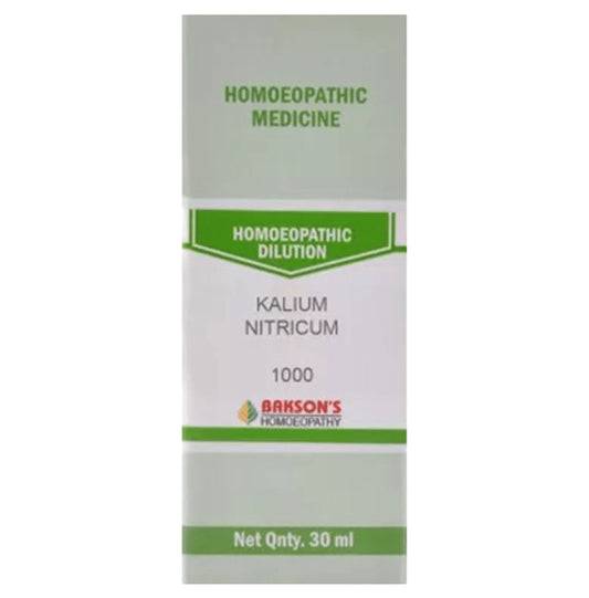 Bakson's Homeopathy Kalium Nitricum Dilution 1000 CH - Classic Derma