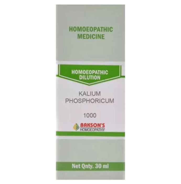 Bakson's Homeopathy Kalium Phosphoricum Dilution 1000 CH - Classic Derma