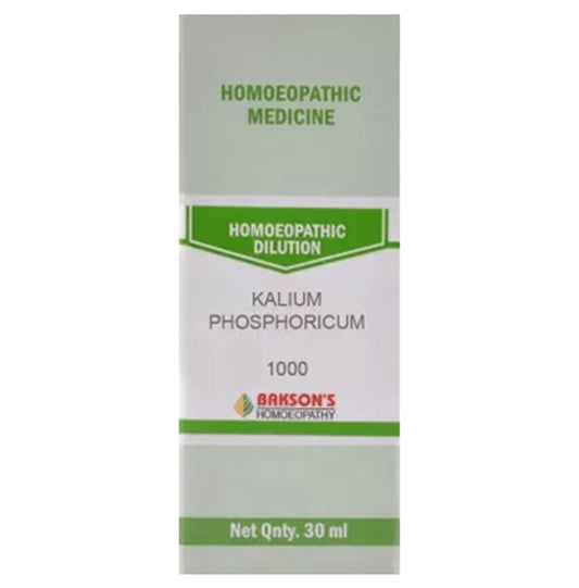Bakson's Homeopathy Kalium Phosphoricum Dilution 1000 CH - Classic Derma