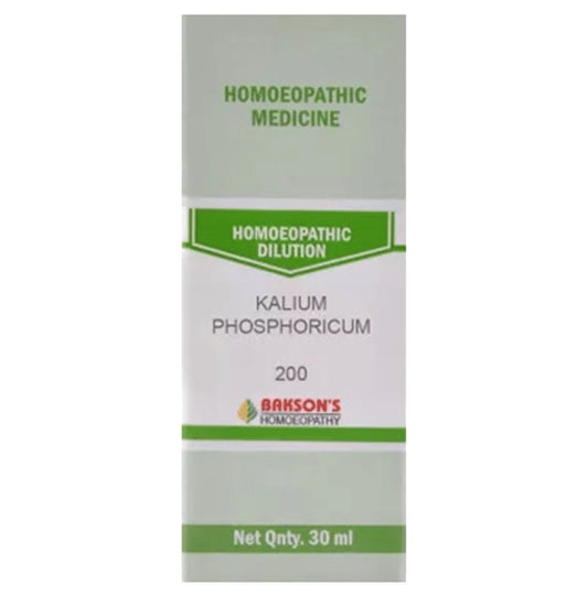 Bakson's Homeopathy Kalium Phosphoricum Dilution 200 - Classic Derma