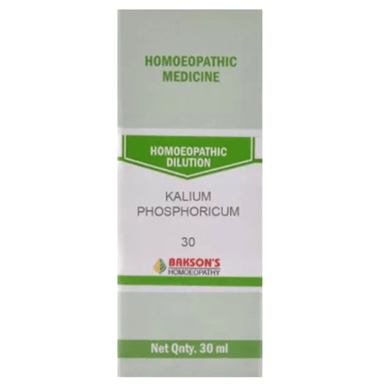 Bakson's Homeopathy Kalium Phosphoricum Dilution 30 - Classic Derma