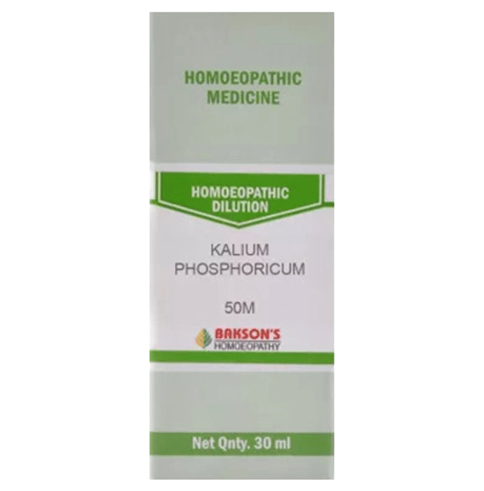 Bakson's Homeopathy Kalium Phosphoricum Dilution 50M - Classic Derma
