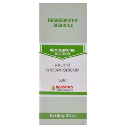 Bakson's Homeopathy Kalium Phosphoricum Dilution 50M - Classic Derma