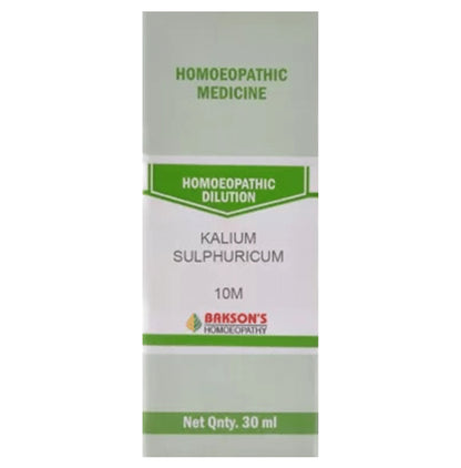 Bakson's Homeopathy Kalium Sulphuricum Dilution 10M - Classic Derma