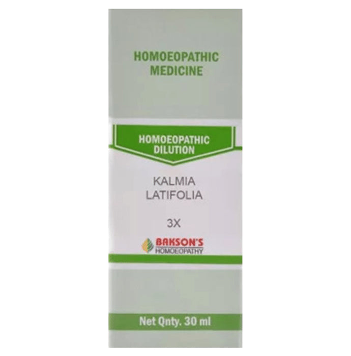 Bakson's Homeopathy Kalmia Latifolia Dilution 3X - Classic Derma