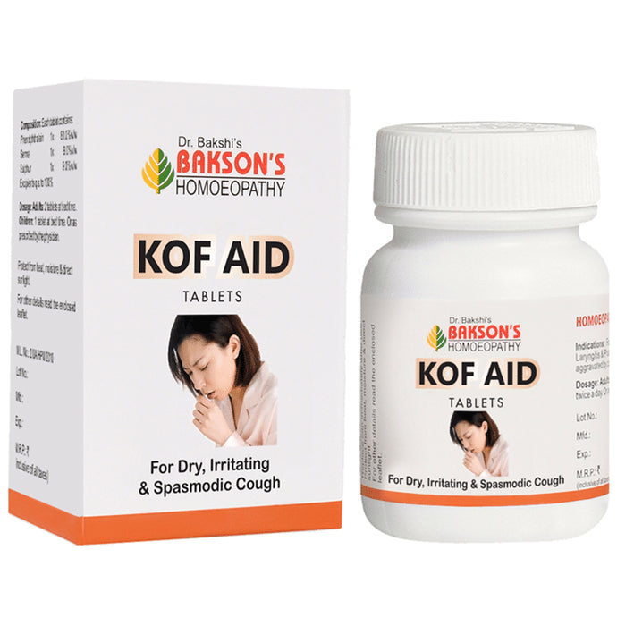 Bakson's Homeopathy Kof Aid Tablet - Classic Derma