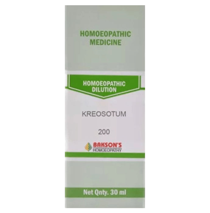Bakson's Homeopathy Kreosotum Dilution 200 - Classic Derma