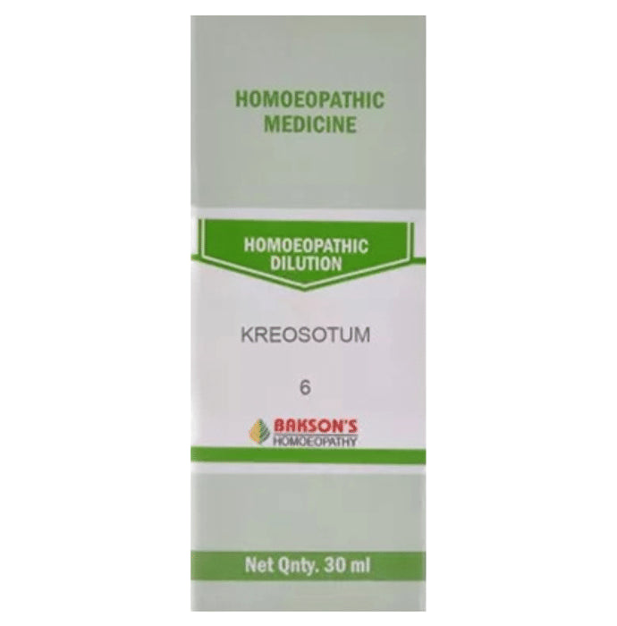 Bakson's Homeopathy Kreosotum Dilution 6 CH - Classic Derma