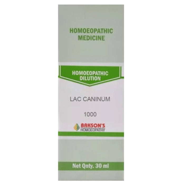Bakson's Homeopathy Lac Caninum Dilution 1000 CH - Classic Derma