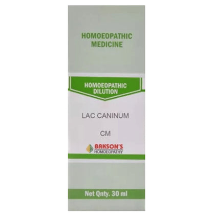 Bakson's Homeopathy Lac Caninum Dilution CM - Classic Derma